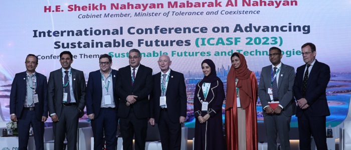 Line up panel standing from the Adam Smith Abu Dhabi event Source: Amy Laux