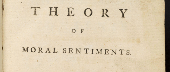 Title page of the first edition of The Theory of Moral Sentiments Source: Amy Laux