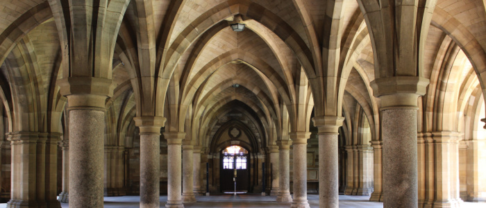 The University cloisters