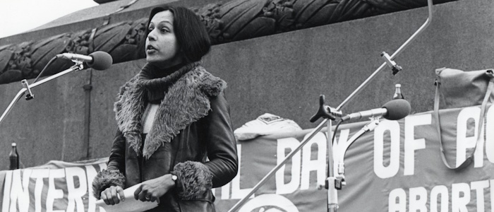 Amrit-Wilson-speaking-at-Trafalgar-Square-demo-on-reproductive-rights-1979--Photo-Michael-Ann-Mullen-CROPPED
