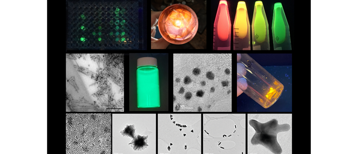 Collage of small molecules and disease markers in the lab