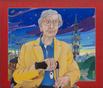 Painting of Edwin Morgan