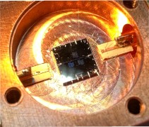 Wirebonded chip to a copper packaged box