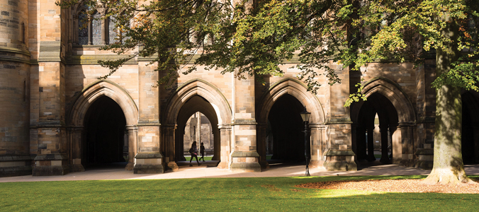 The cloisters at the University