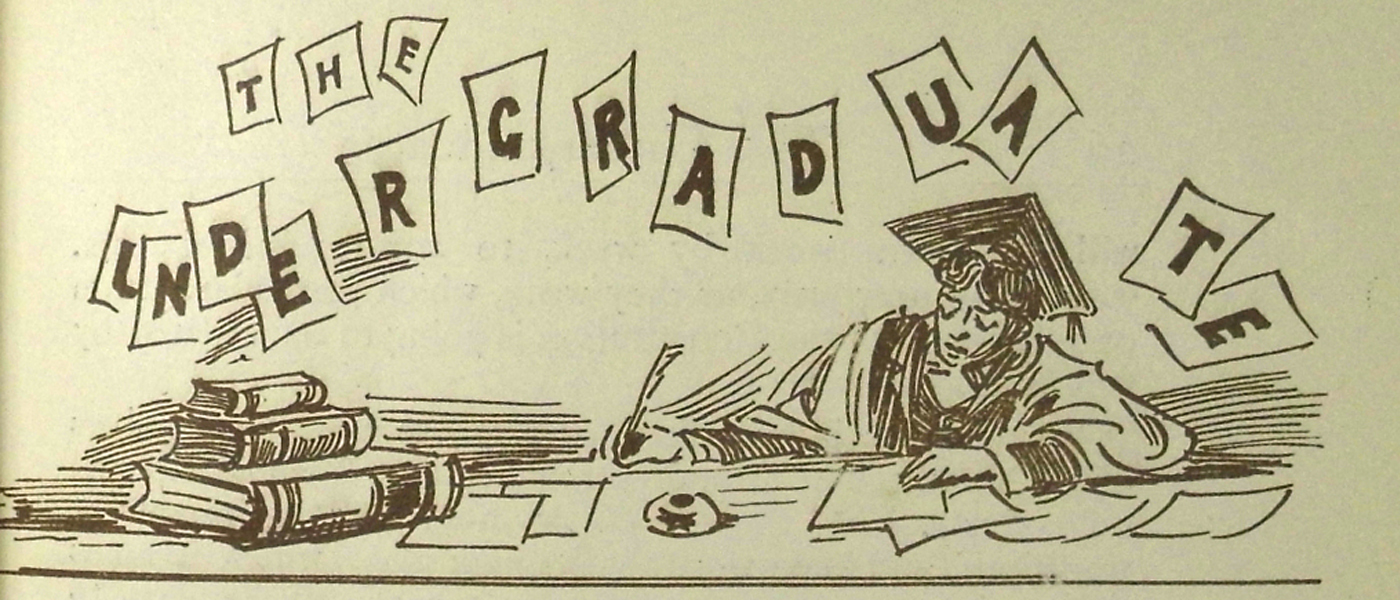 “The Undergraduate”, a Glasgow University student journal, 1898, (Sp Coll Mu21-d.21)