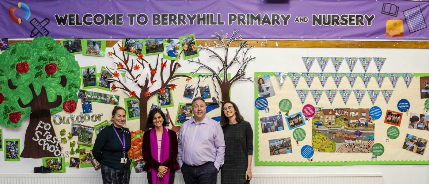 photograph of NSEE team at Berryhill primary school