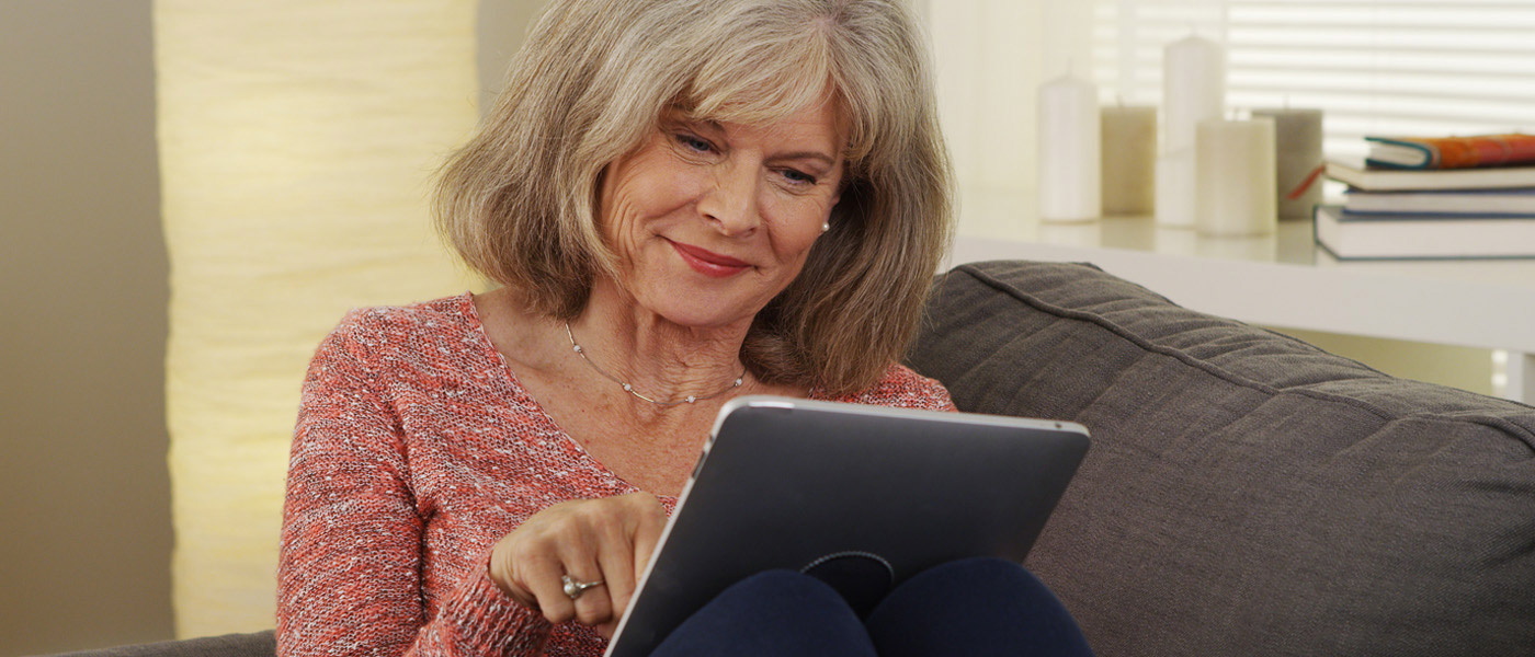 Women using a tablet