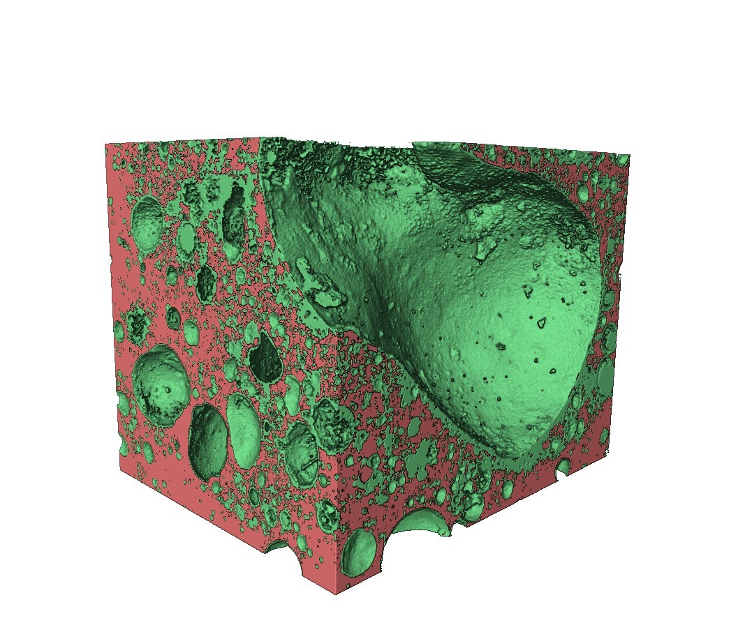 Colour graphic with cross-section of rock