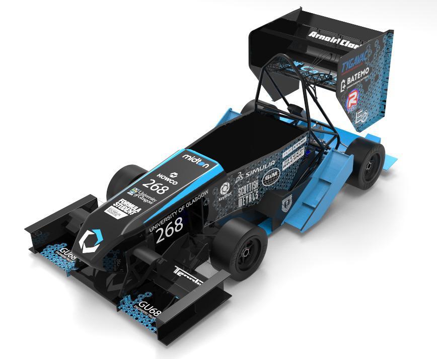 A racing car