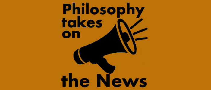 A black megaphone on a mustard yellow background with the words,
