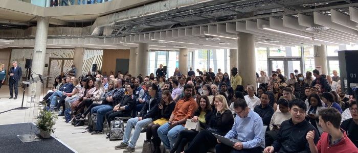 Guests at the opening of the Mazumdar-Shaw Advanced Research Centre