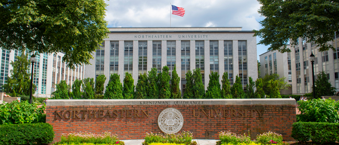 Main Building of Northeastern University in Boston